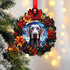 Weimaraner Wreath Christmas Decoration